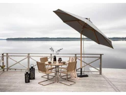 Nypo Parasol Met Kantelfunctie Grijs.-Vente-unique Clearance