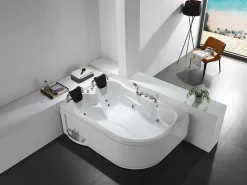 [Old Version][Old Version]Massagebad Rafina - 2 Personen - 181 X 123 X H70 Cm - Linkse Hoek-Shower & Design New
