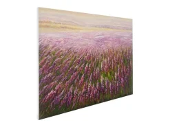 Olieverfschilderij Bloemenveld Handgeschilderd-Vente-unique