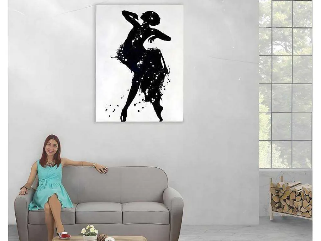 Olieverfschilderij Danser Handgeschilderd-Vente-unique Clearance