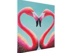 Olieverfschilderij Flamingo Handgeschilderd-Vente-unique Best