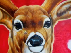 Olieverfschilderij Hert Handgeschilderd-Vente-unique Clearance