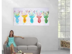 Olieverfschilderij Hert Ii Handgeschilderd-Vente-unique New
