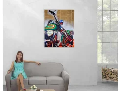 Olieverfschilderij Motor Handgeschilderd-Vente-unique New