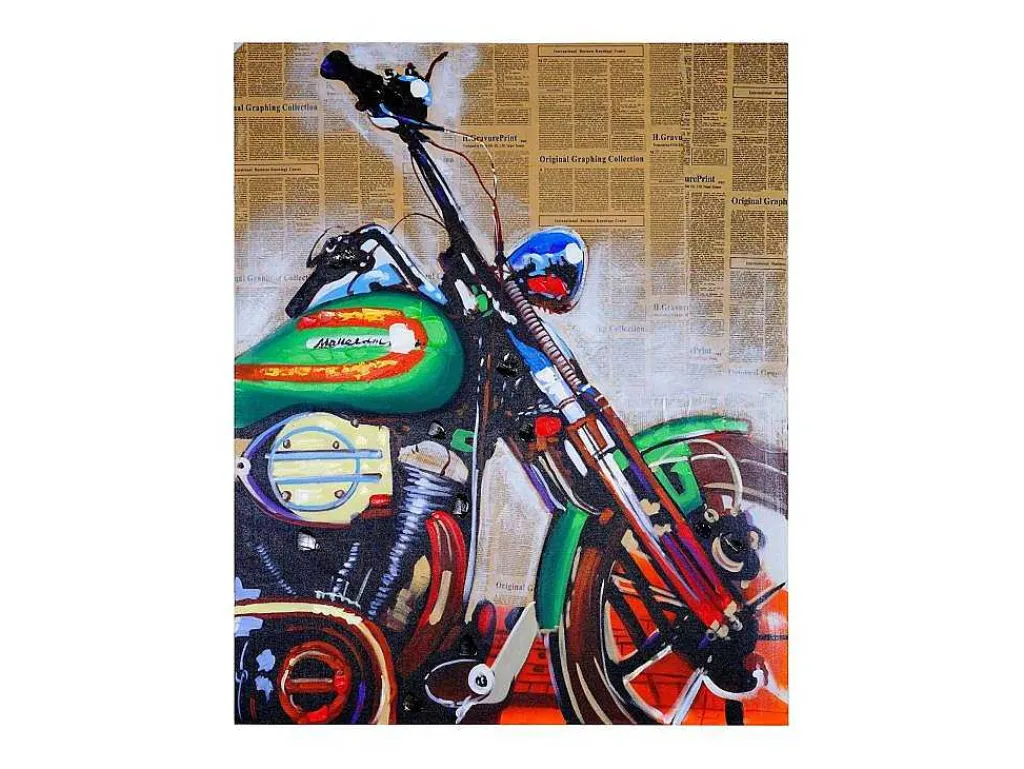 Olieverfschilderij Motor Handgeschilderd-Vente-unique New