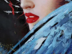Olieverfschilderij Vrouw Mcw-H25 Handgeschilderd, 100X150Cm-Vente-unique