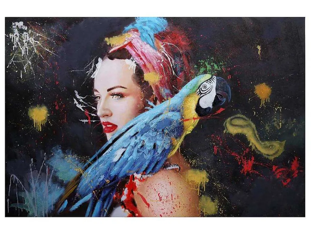 Olieverfschilderij Vrouw Mcw-H25 Handgeschilderd, 120X180Cm-Vente-unique Outlet