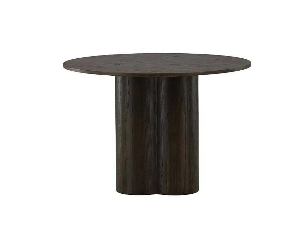 Olivia Eetkamertafel O110Cm Bruin.-Vente-unique New