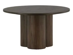 Olivia Salontafel O80Cm Bruin.-Vente-unique Clearance
