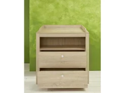 Olja Commode Met 2 Lades En 1 Plank, Eiken Decor.-Vente-unique Online