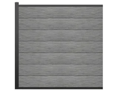 Omheining H181 Cm - Set Van 7 Latten In Composiet + 1 Lichtgrijze Paal - Enola-EXPERTLAND Discount