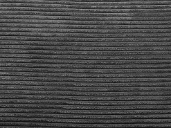 Omkeerbare Driezits-Express-Slaapbank Van Antracietkleurig Ribfluweel - Bed 140 Cm - Matras 22 Cm Loreto-Vente-unique Best