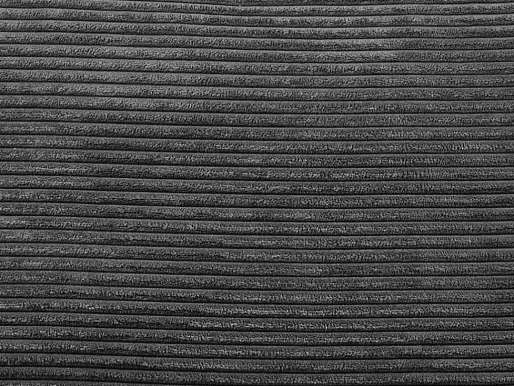 Omkeerbare Driezits-Express-Slaapbank Van Antracietkleurig Ribfluweel - Bed 140 Cm - Matras 22 Cm Loreto-Vente-unique Best