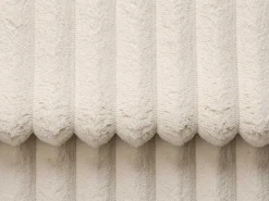 Omkeerbare Hoekslaapbank Van Beige Ribfluweel Met Brede Ribbels Asturio-Vente-unique