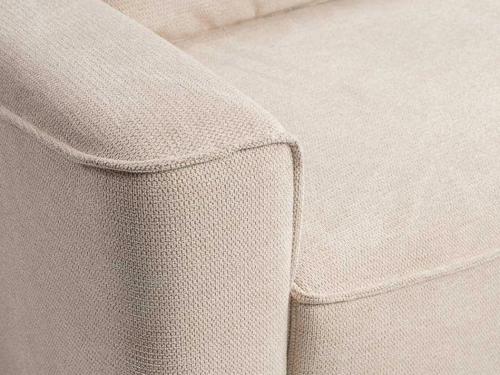 Omkeerbare Hoekslaapbank Van Beige Stof Met Textuur Asturio-Vente-unique New