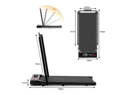 Onder Bureau Loopband 1-6Km/H Wandelen Jogging Machine Voor Thuiskantoor Met Opvouwmogelijkheid-Vente-unique Discount
