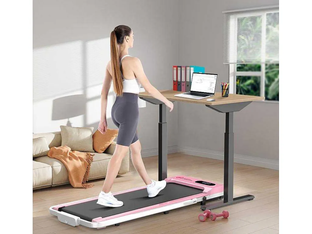 Onder Bureau Loopband 1-6Km/H Wandelen Jogging Machine Voor Thuiskantoor Met Opvouwmogelijkheid-Vente-unique Discount