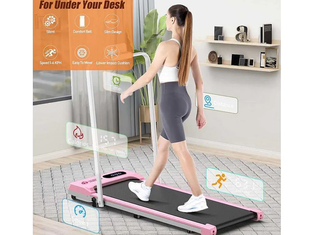Onder Bureau Loopband 1-6Km/H Wandelen Jogging Machine Voor Thuiskantoor Met Opvouwmogelijkheid-Vente-unique Discount