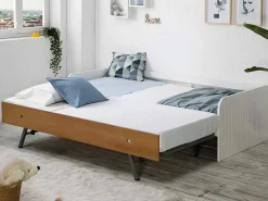 Onderschuifbed Juliette - 2 X 90 X 190 Cm - Wit-Vente-unique Outlet
