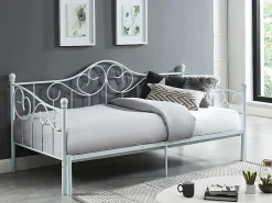 Onderuitschuifbed Sebille - Metaal - 90 X 200 Cm - Wit-Vente-unique