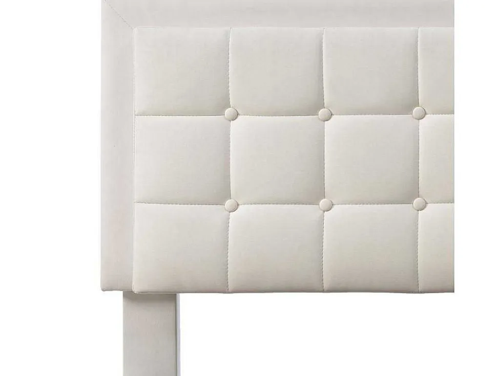 Opbergbed 180 X 200 Cm - Pu Leer - Led'S - Lattenbodem - Wit-Vente-unique Hot