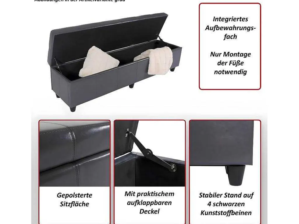 Opbergkist Arezzo Xxl, Wit-Vente-unique Best