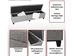 Opbergkist Kriens Xxl, Donkergrijs-Vente-unique Online