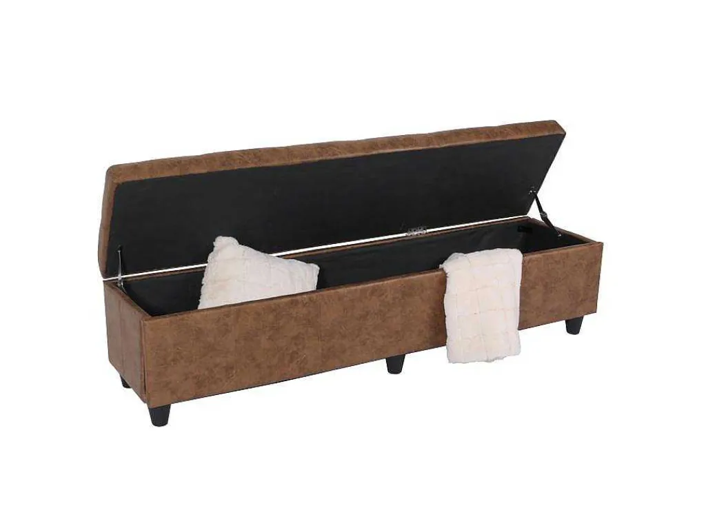Opbergkist Kriens Xxl, Imitatie Suede-Vente-unique New