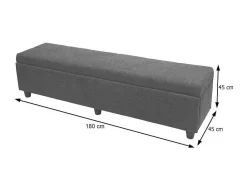Opbergkist Kriens Xxl, Imitatie Suede-Vente-unique New