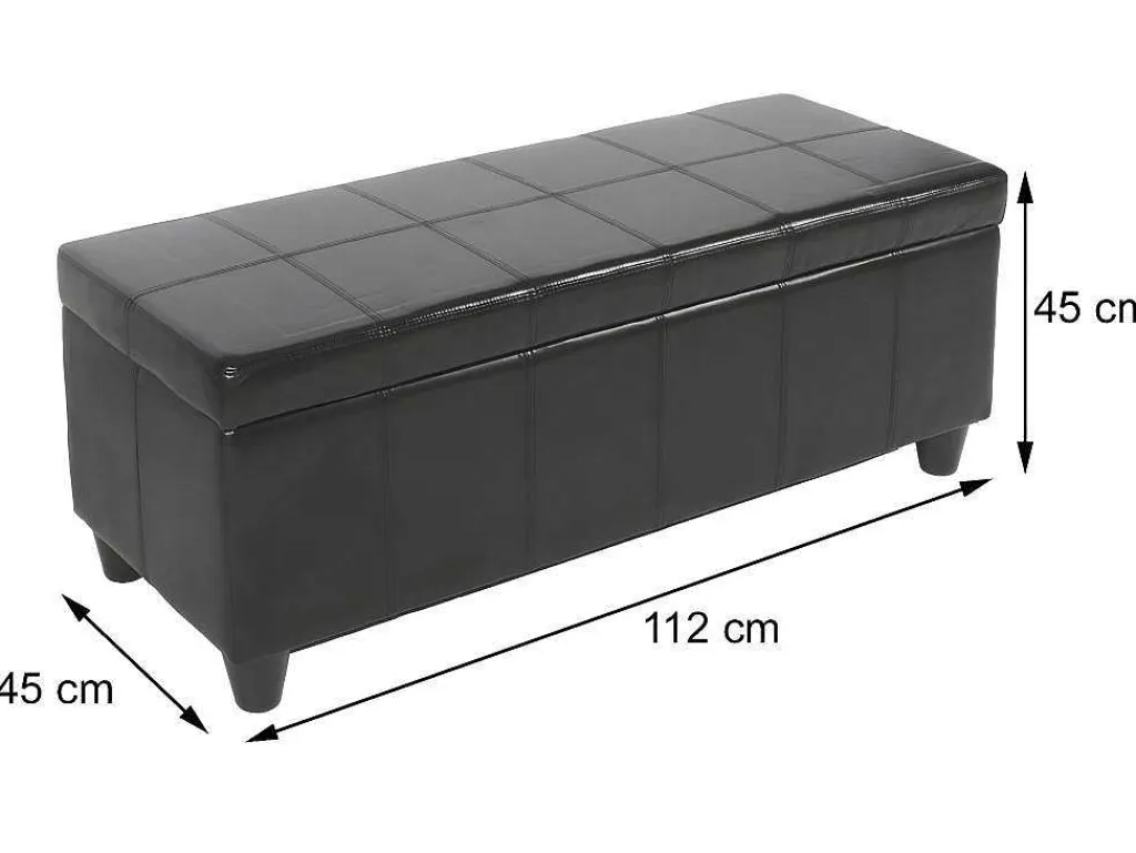 Opbergkist Kriens, Zwart-Vente-unique Outlet