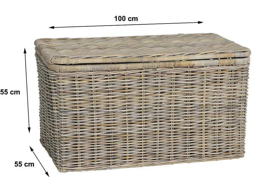 Opbergruimte Van Kubu Timgad - L100 X D55 X H55 Cm - Natuurlijk Grijs-OZAIA Hot