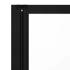 Opklapbaar Badscherm Van Matzwart Metaal - 120 X 140 Cm - District-Shower & Design