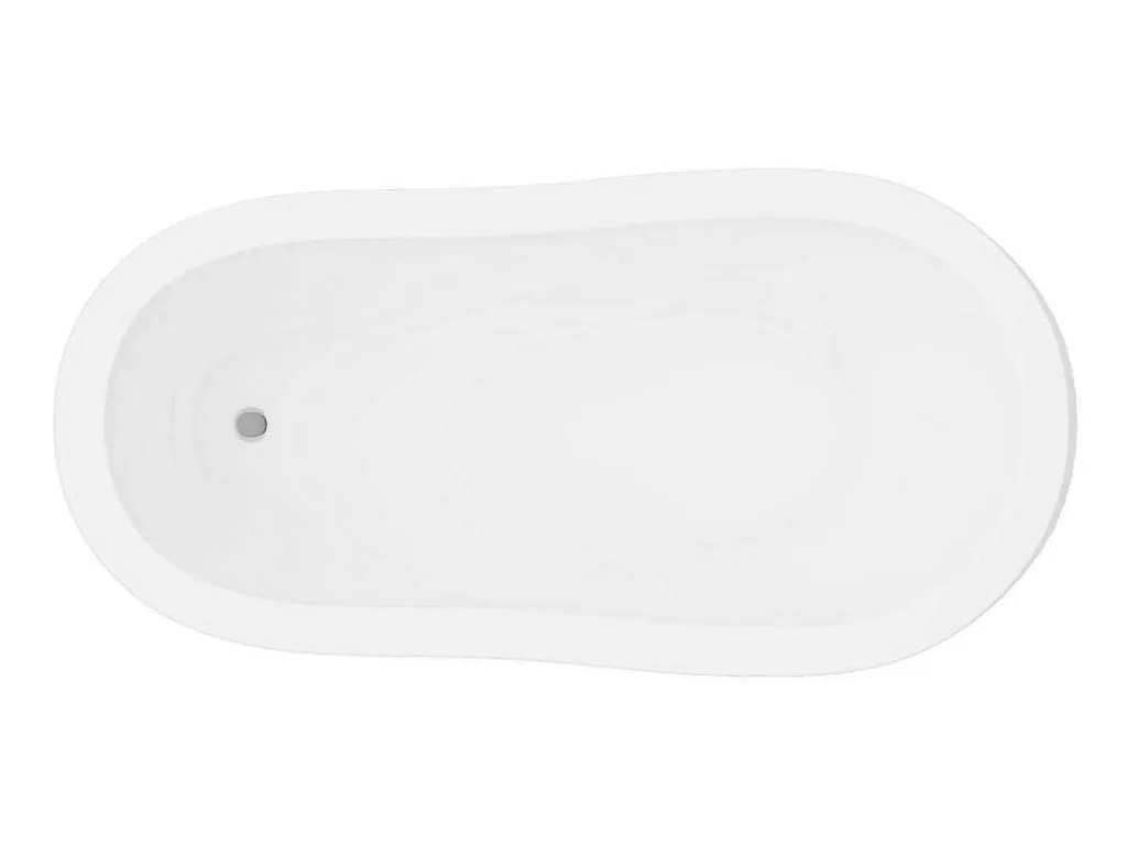Ovaal Eilandbad - Retro Stijl - 171 L - 145 X 74 X 77 Cm - Witte Leeuwenpoten - Nisos-Shower & Design Best
