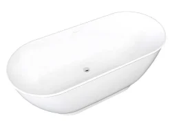 Ovaal Vrijstaand Bad - 210L - 150 X 74 X 57 Cm - Wit - Acryl - Mobula-Shower & Design