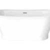 Ovaal Vrijstaand Bad - Retro-Stijl - 180 L - 150 X 74 X 63 Cm - Wit - Acryl - Pelmato-Shower & Design Discount