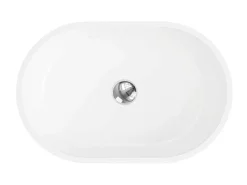 Ovale Wastafel Van Solid Surface - Wit - 58 Cm - Sengli-Shower & Design Best