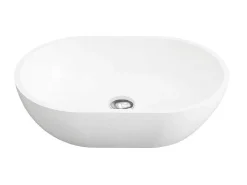 Ovale Wastafel Van Solid Surface - Wit - 58 Cm - Sengli-Shower & Design Best