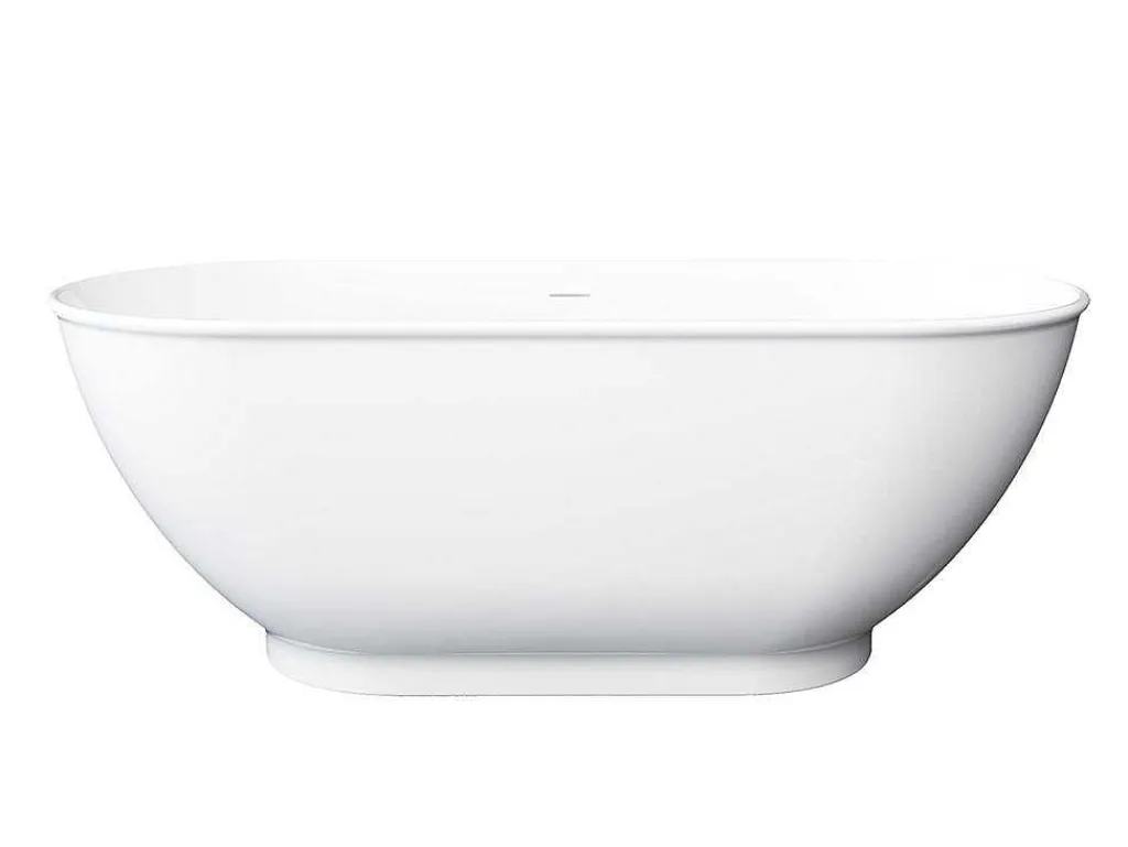 Ovalen Vrijstaand Bad - 240 L - 170 X 75 X 60 Cm - Wit - Acryl - Mobula-Shower & Design Online