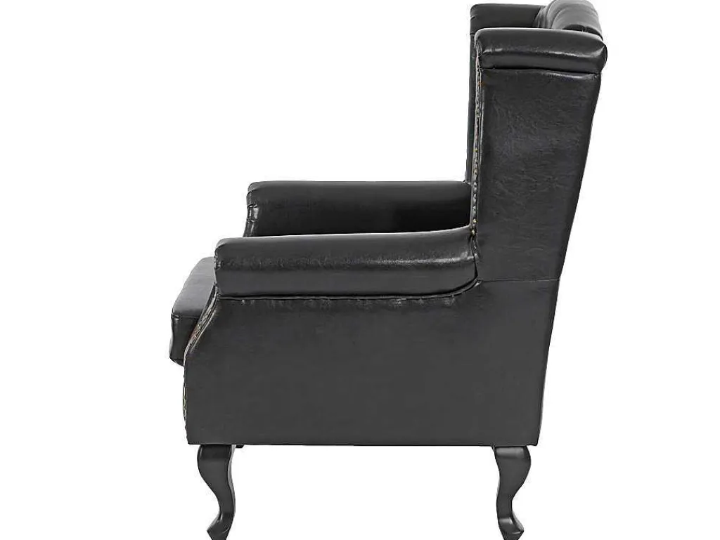Oxford Fauteuil, Zwart Zonder Voetenbank-Vente-unique Outlet