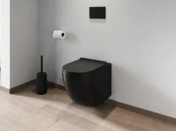 Pakket Zwevend Toilet Mat Zwart Met Frame En Drukplaat - Javoine-Vente-unique Best