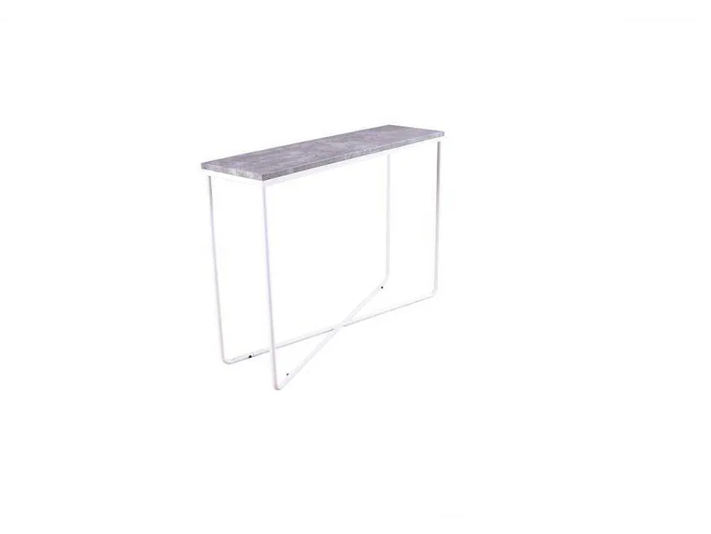 Palace Sidetable 30X110 Cm Beton Decor, Wit.-Vente-unique Sale