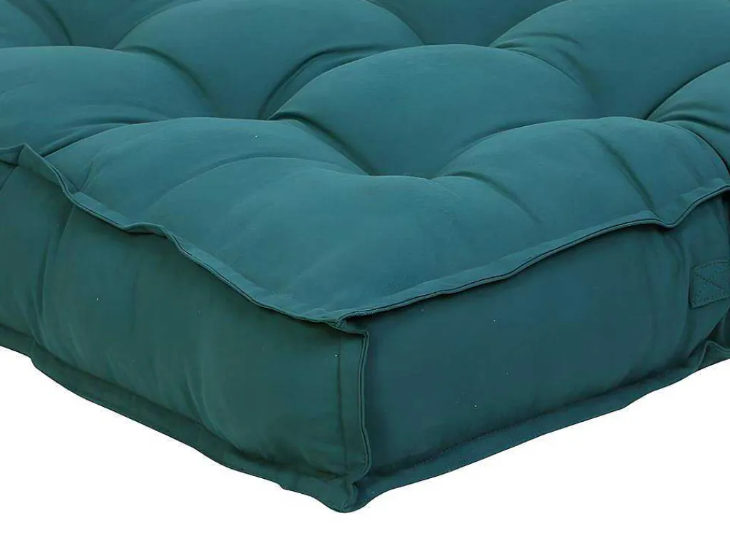 Palletkussen Baila - Katoen En Polyester - 80X120X12 Cm - Blauw-OZAIA Sale