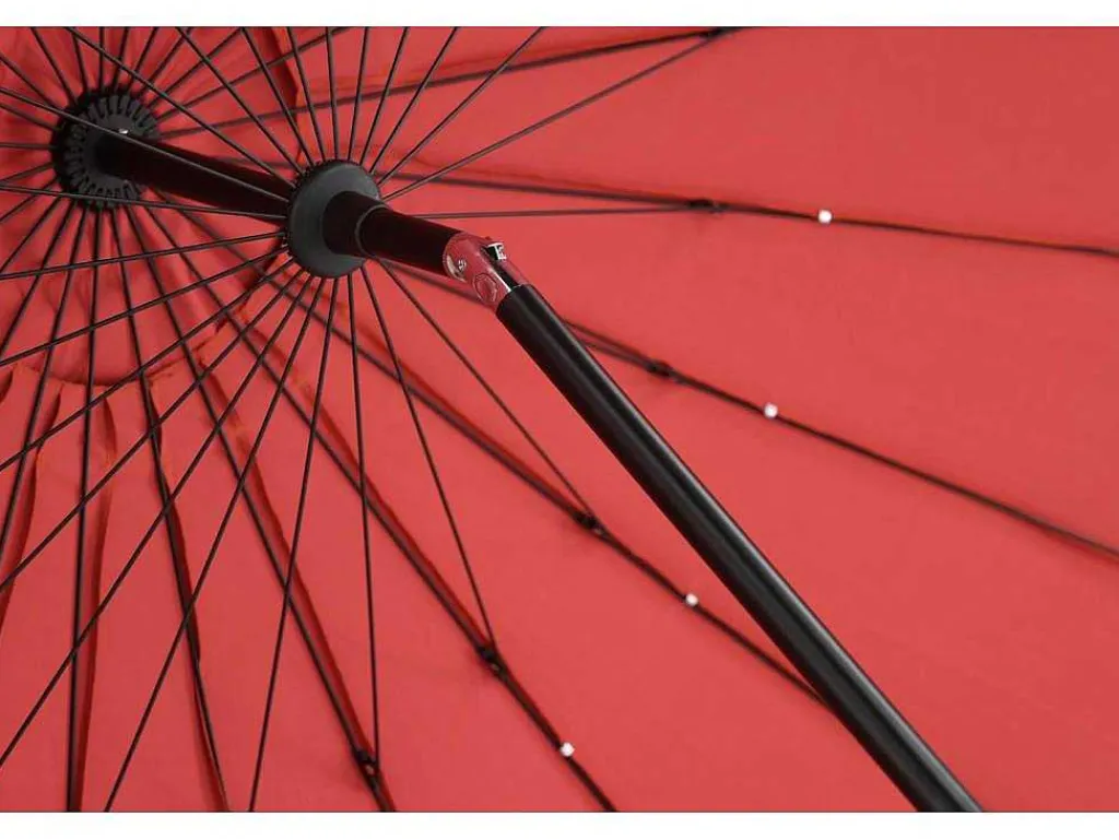 Palmetto Parasol Met Kantelfunctie Rood.-Vente-unique New