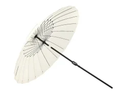 Palmetto Parasol Met Kantelfunctie Wit.-Vente-unique Outlet