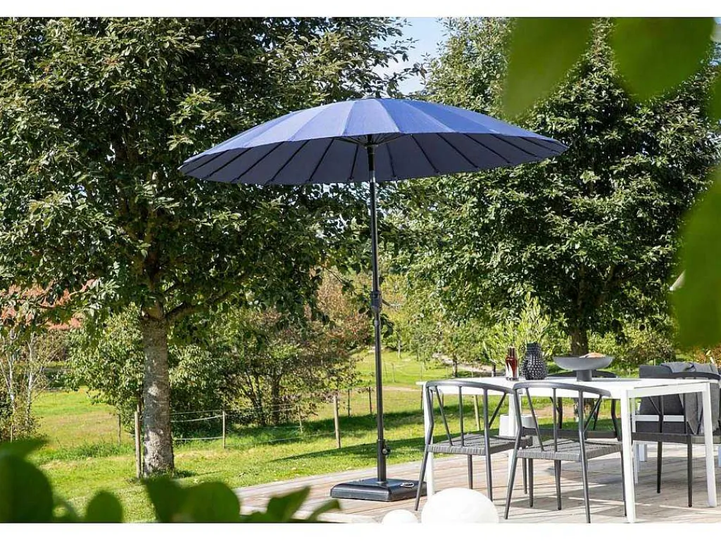 Palmetto Parasol Met Kantelfunctie Blauw.-Vente-unique New