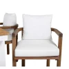 Panama Tuinmeubelset Tafel 90X152/210Cm En 4 Stoel Erica Naturel, Wit.-Vente-unique Sale