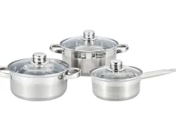 Pannenset Festin Van Inox - 6 Stuks - Metaalkleur-Vente-unique