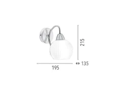 Pavia Wandlamp, Satijn, Wit, 19,5X13,5X21,5 Cm,-EPIKASA Hot