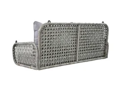 Pe Rotan Hangstoel - Tuinschommel - 2 Plaatsen - Met Kussens - Grijs-ModernLuxe Outlet