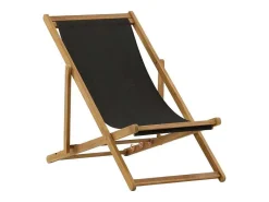 Peachy Tuinligstoel, Opvouwbare Strandstoel Grijs.-Venture Home Best